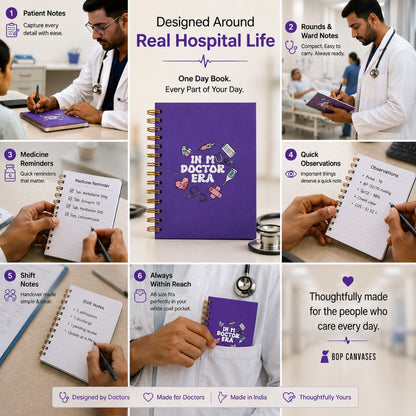 Doctor’s Day Book (Royal Purple) - Bop Canvases