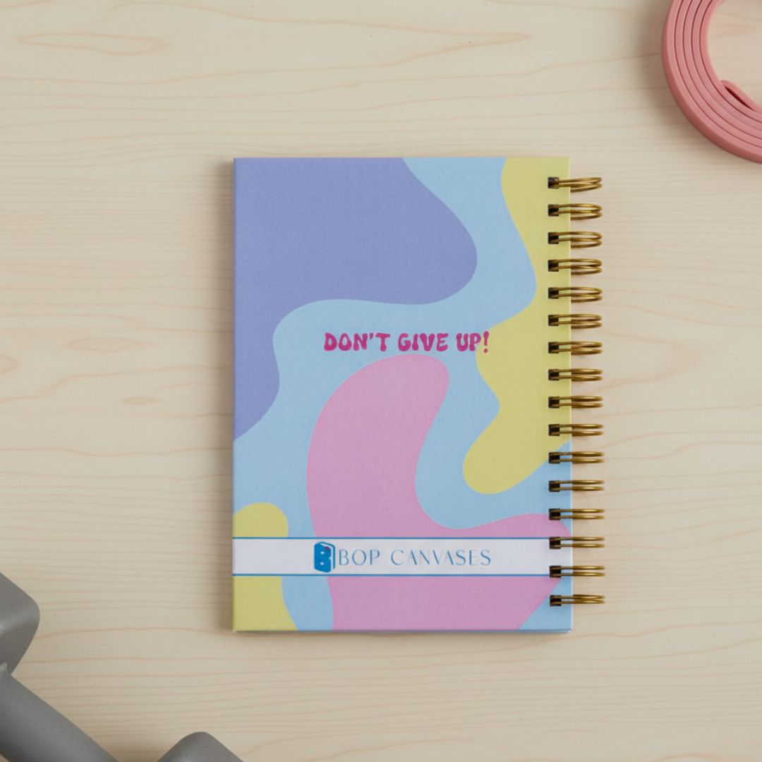 Fitness Journal - Personalized with name | 6 Months Journal | Lifting Era - Bop Canvases
