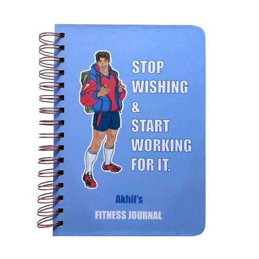 Fitness Journal - Sporty men | 6 Months Journal - Bop Canvases