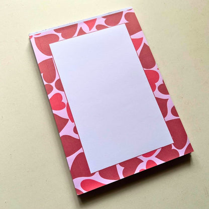 Hearts | A5 notepad - Bop Canvases