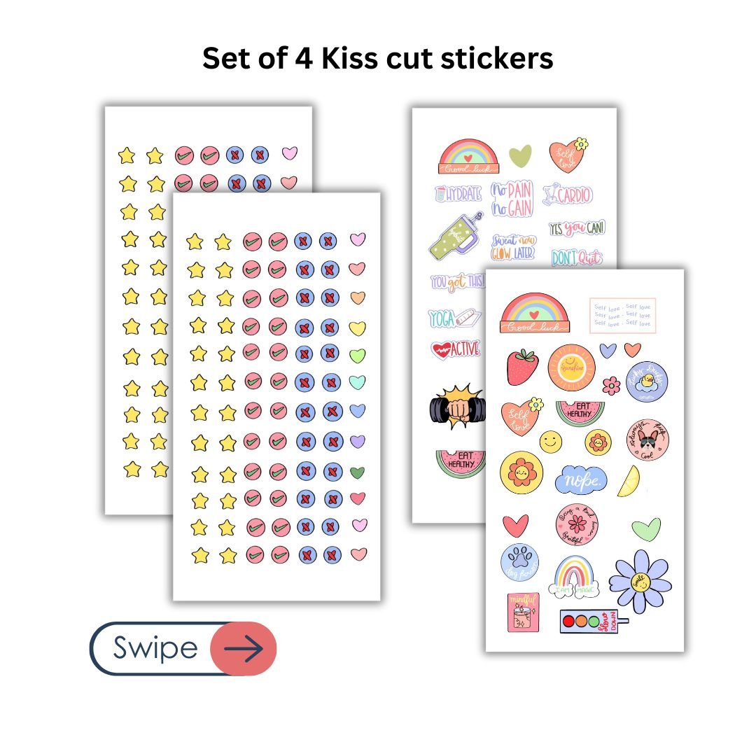 Kiss cut sticker sheet | Pack of 4 - Bop Canvases