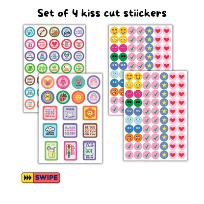 Kiss cut sticker sheet | Pack of 4 - Bop Canvases