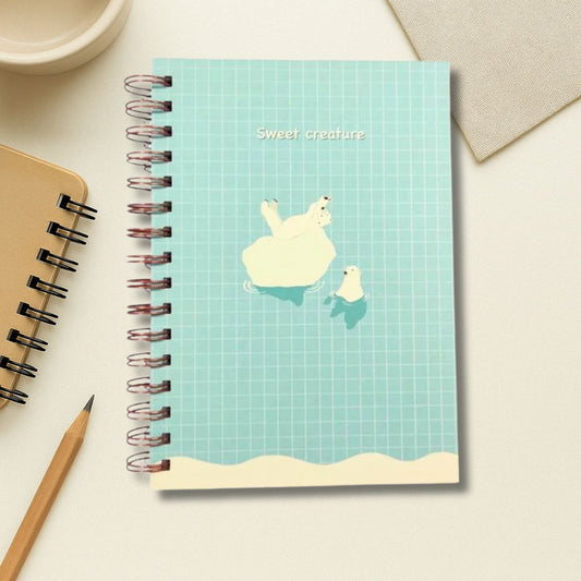Notebook - A5 size | 100 GSM | 150 pages (Polar Bear) - Bop Canvases