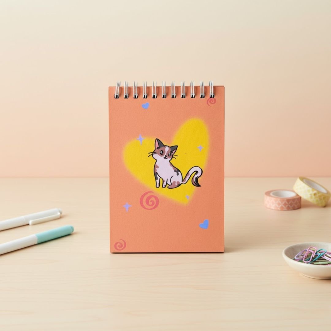 Notepad | A6 | Peachy Cat - Bop Canvases