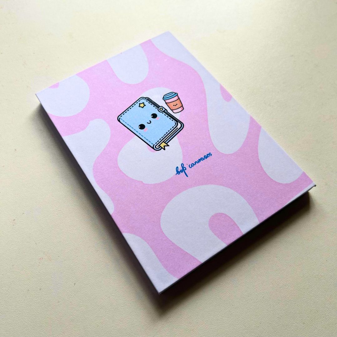 Pink notes | A6 notepad - Bop Canvases