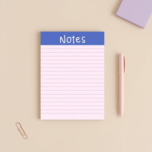 Pink notes | A6 notepad - Bop Canvases