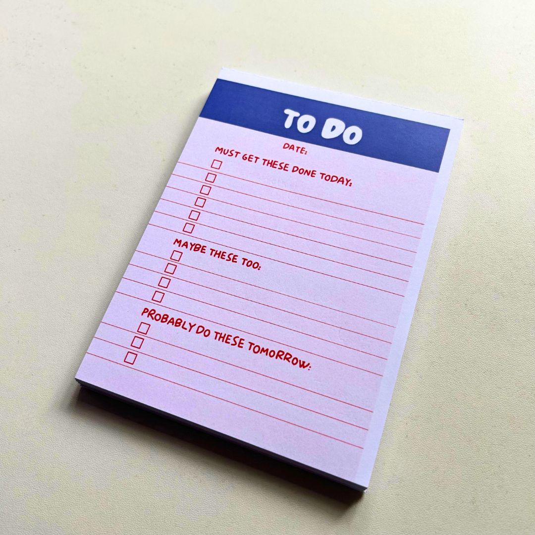 Pink to - do list | A6 notepad - Bop Canvases