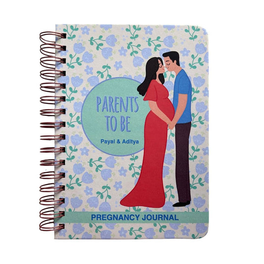 Pregnancy Journal - Parents to be | Blue | 9 Months Journal - Bop Canvases