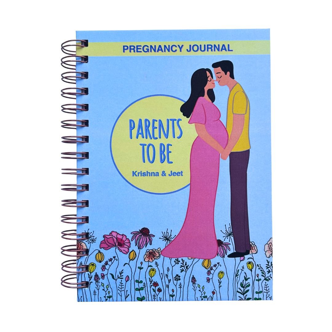 Pregnancy Journal - Parents to be | Water Lilly | 9 Months Journal - Bop Canvases