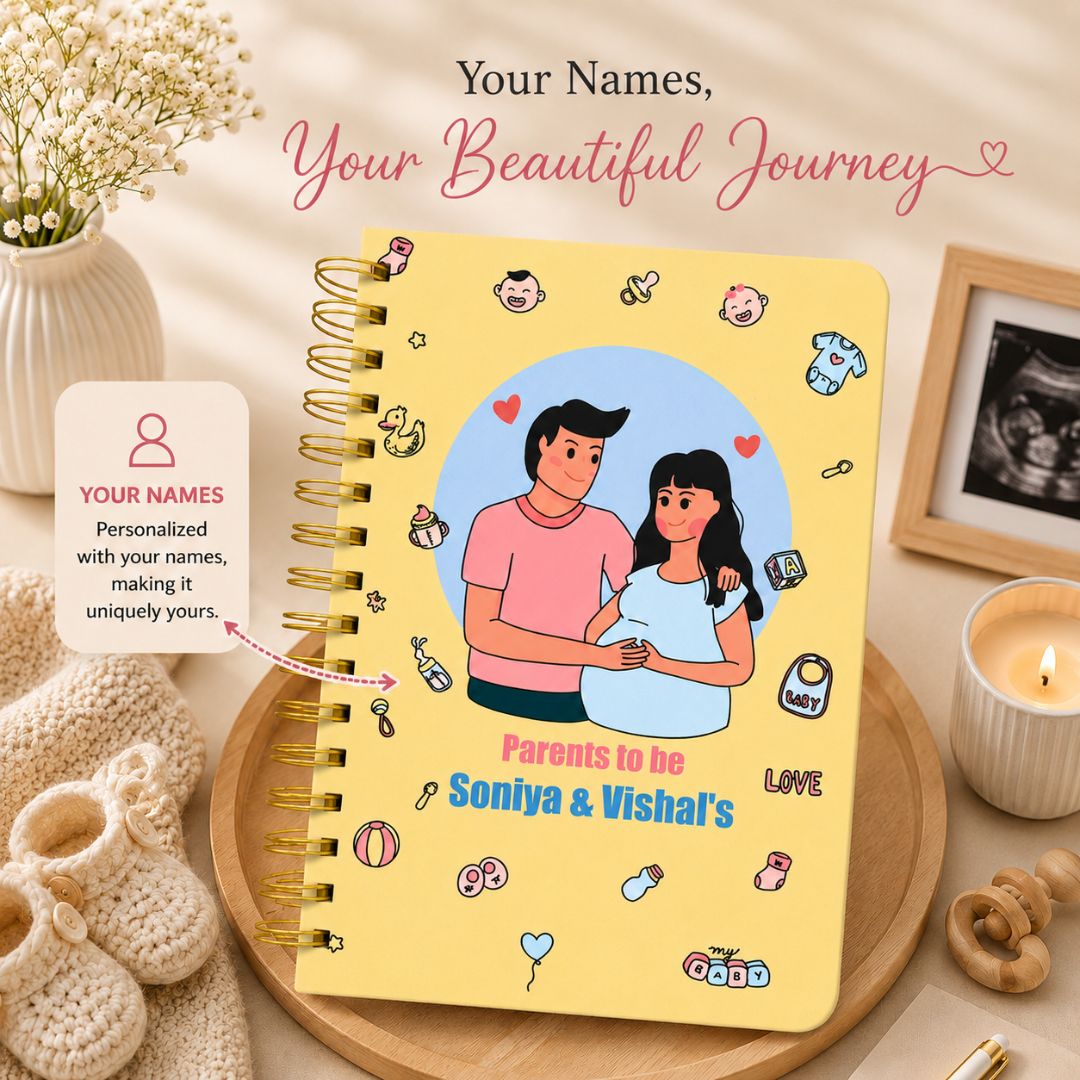 Pregnancy Journal - Personalized with name | Designed for 9 months (Aurelia) - Bop Canvases