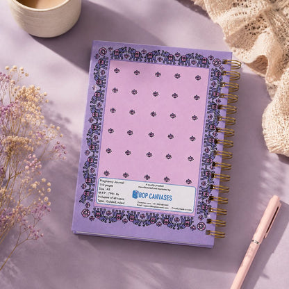 Pregnancy Journal - Personalized with name | Designed for 9 months (Madhuban) - Bop Canvases