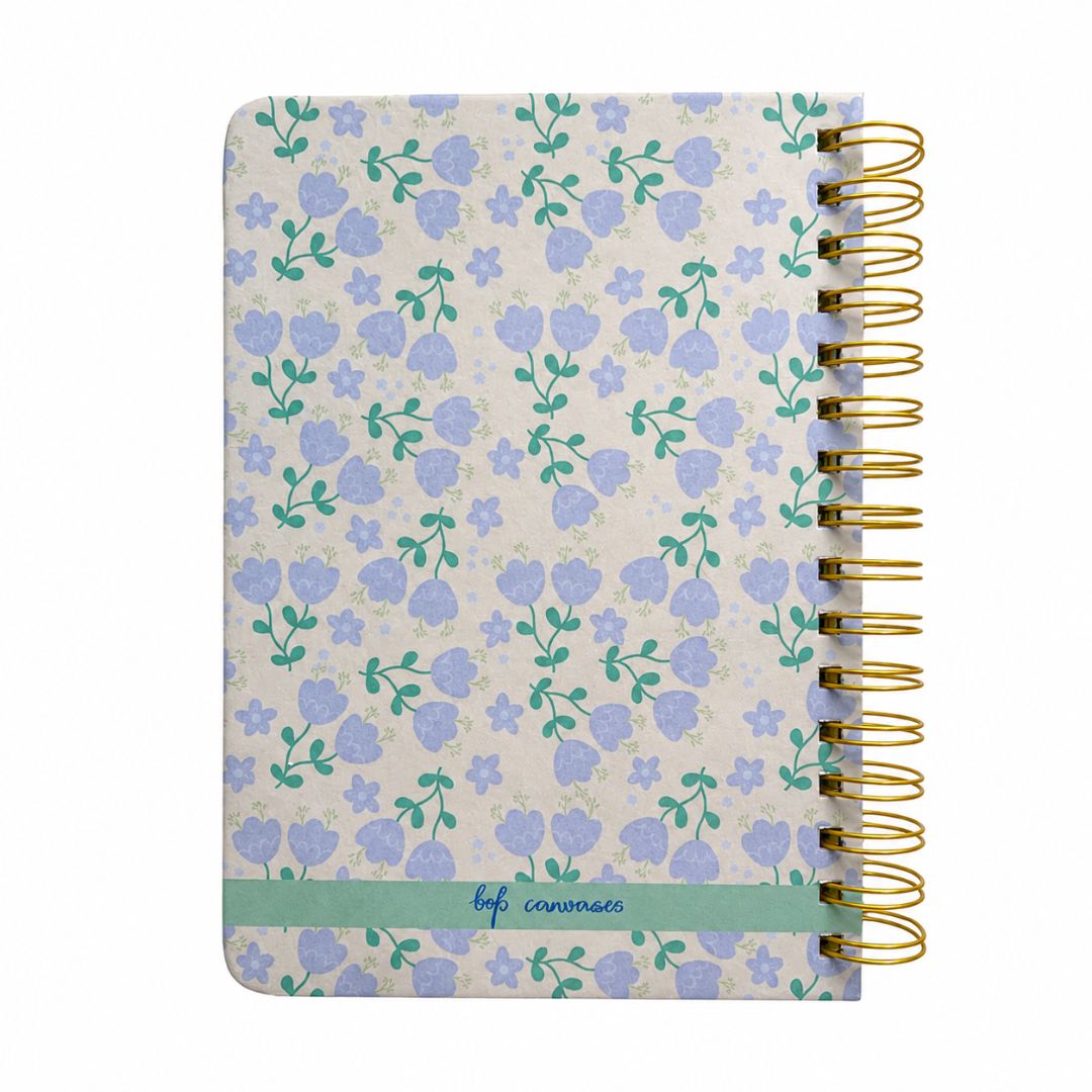 Pregnancy Journal - Personalized with name | Designed for 9 months (Parents to be - Blue) - Bop Canvases