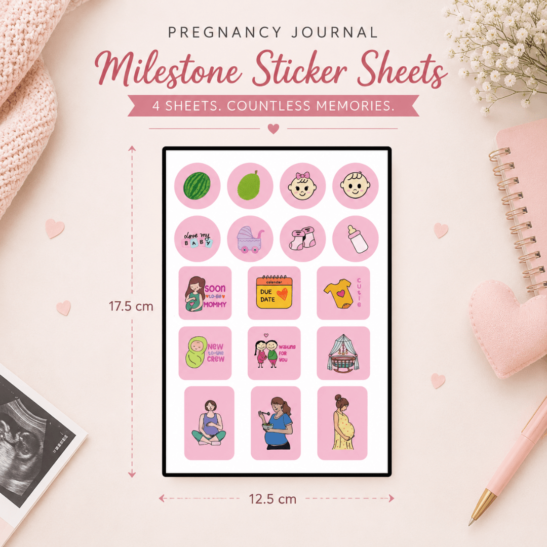 Pregnancy Milestone Sticker sheets - Pack of 4 - Bop Canvases