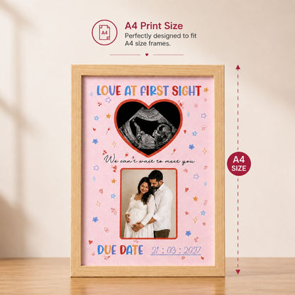Pregnancy photo frame - Bop Canvases