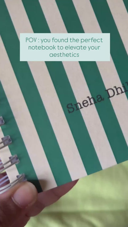 Notebook | Personalized with Name | 150 Pages, Hardcover | Daylight