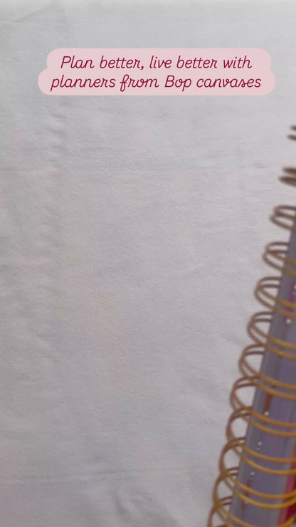 Undated Yearly Planner | Personalized with your name (Big Plans- Maroon)