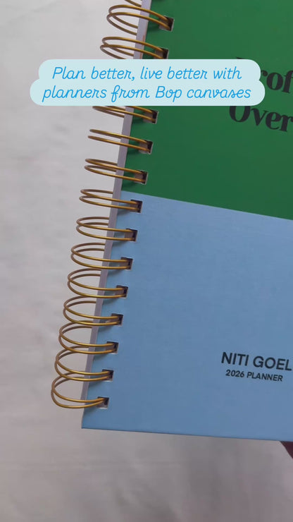 Undated Yearly Planner | Personalized with your name (Professional Overthinker)