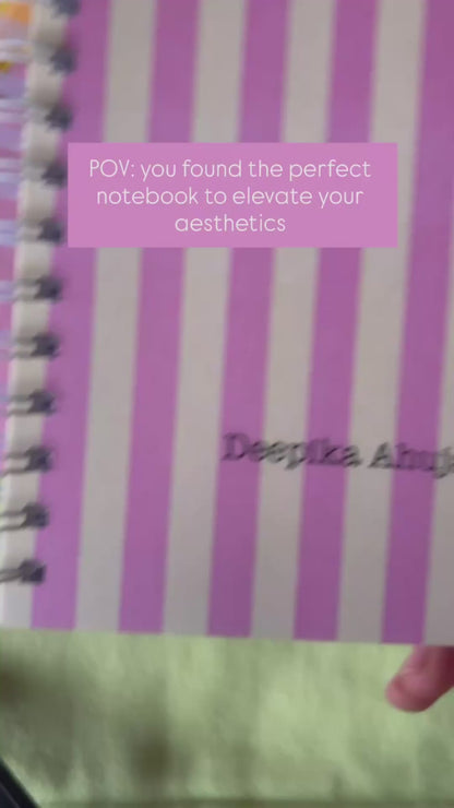 Notebook | Personalized with Name | 150 Pages, Hardcover | Daydreams