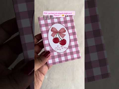 A7 Pocket Notepad – [Cherry] | Hardcover | 160 Pages | 80 GSM Paper