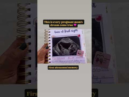Pregnancy Journal - Personalized with name | Designed for 9 months (Awaiting your arrival)