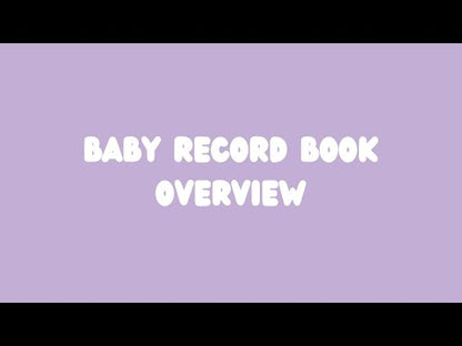 Baby memory book | Personalized with the name of your child | 0 to 4 years | A5 Size | Sleepy baby pink