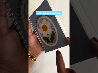 A6 Spiral Notebook – [Sunny] | 160 Pages | 80 GSM | Hardcover | Unruled