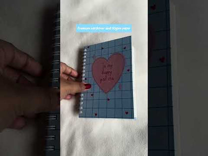 A6 Spiral Notebook – [Happy Girl] | 160 Pages | 80 GSM | Hardcover | Unruled