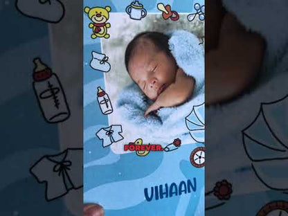 Baby memory book | Personalized with the picture & name | 0 to 4 years | A5 Size | Sweet Beginnings