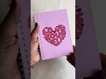 A6 Spiral Notebook – [Self love] | 160 Pages | 80 GSM | Hardcover | Unruled
