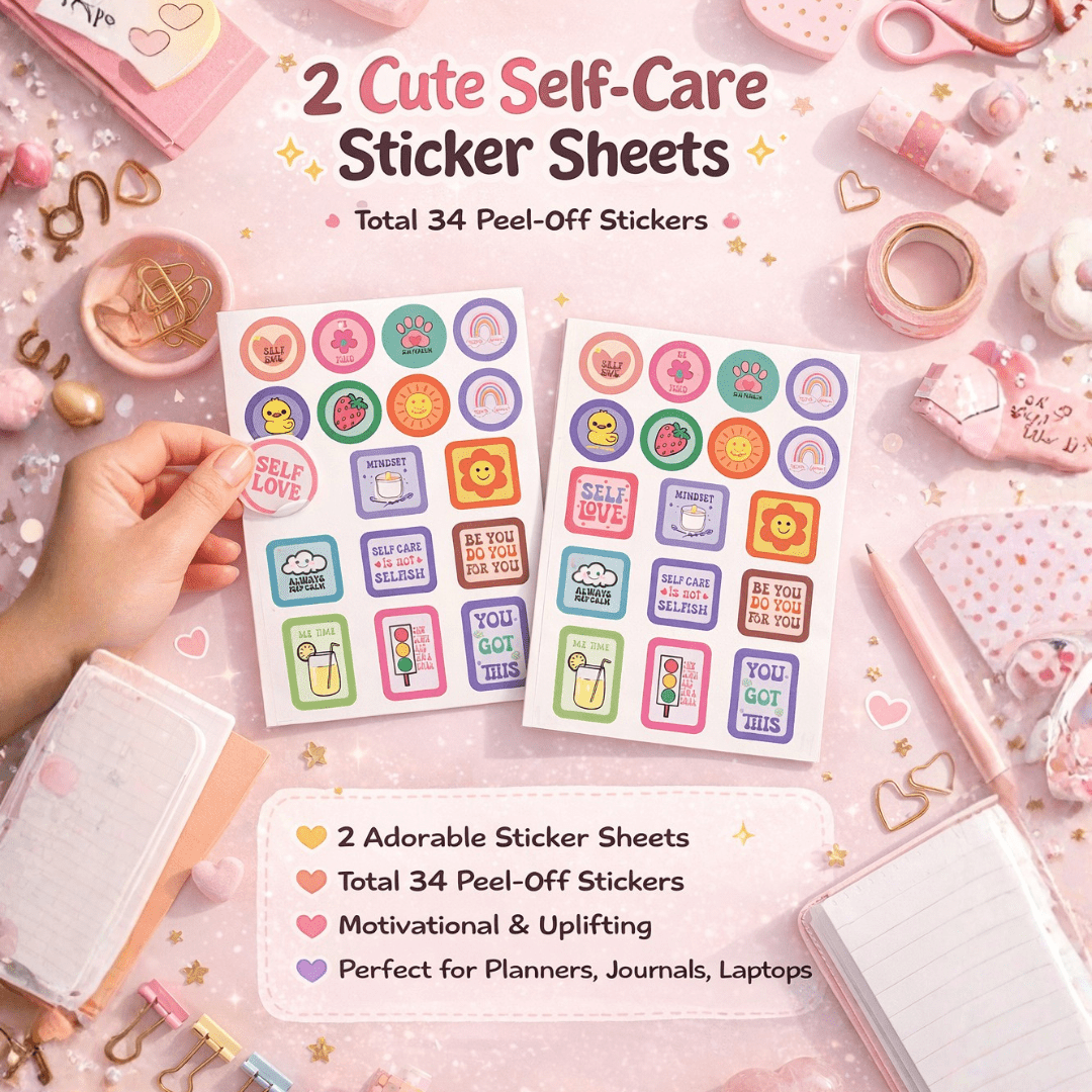 Self - Care Sticker Sheets - Bop Canvases