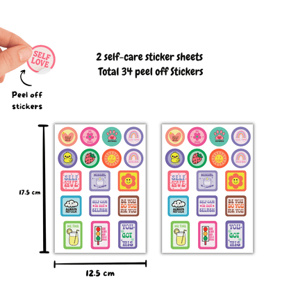 Self - Care Sticker Sheets - Bop Canvases