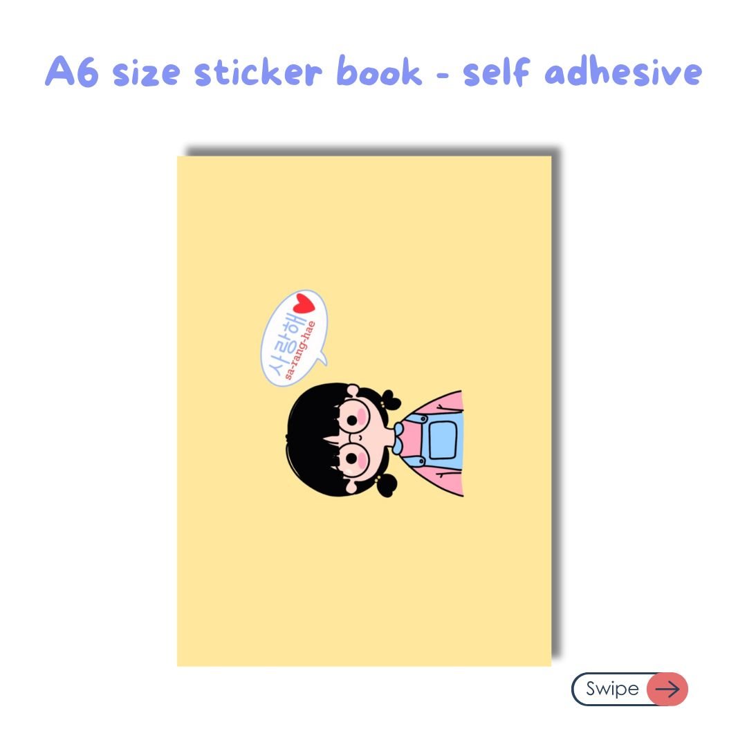 Sticker book - Korean Cuties | A6 size - Bop Canvases