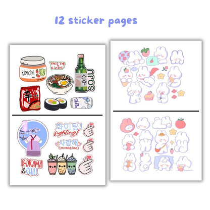 Sticker book - Korean Cuties | A6 size - Bop Canvases