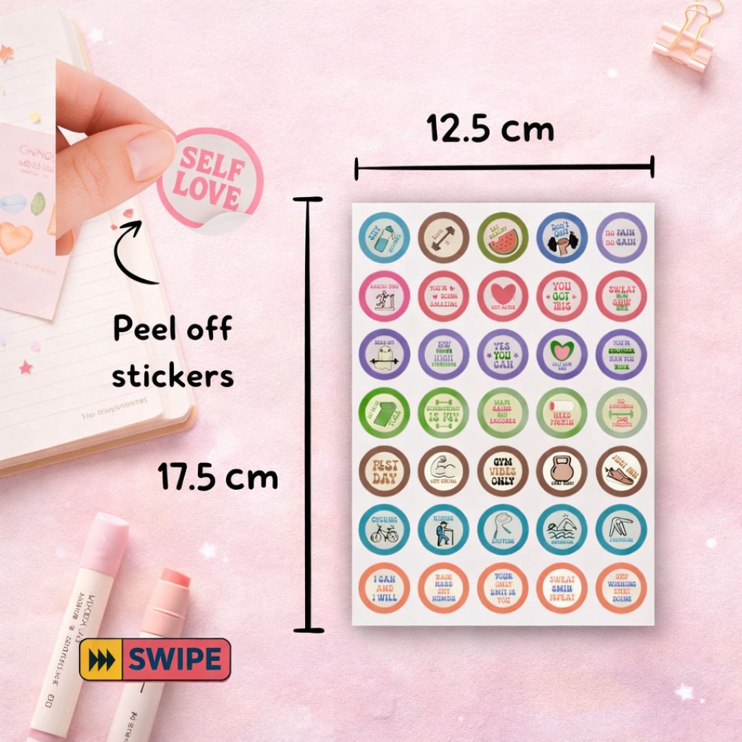 Sticker sheets | Positive Vibes & Smiley – Pack of 4 - Bop Canvases