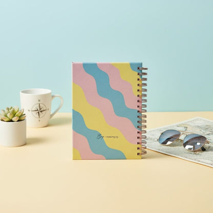 Travel Journal - Personalized with name | Catching flight | Designed for 6 Trips - Bop Canvases