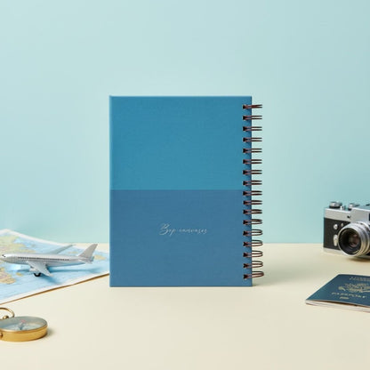 Travel Journal - Personalized with name | Traveller | Designed for 6 Trips - Bop Canvases