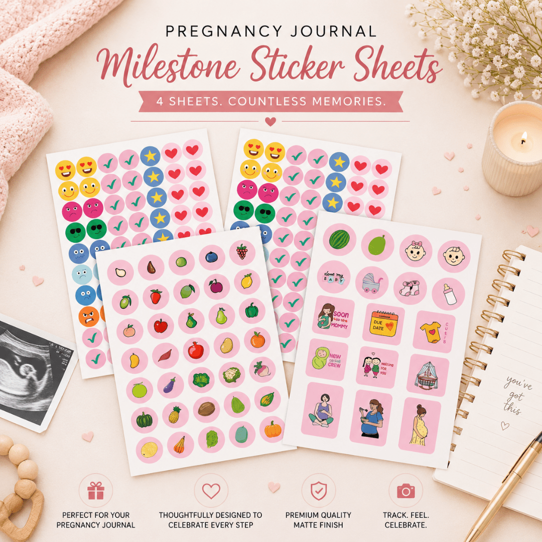 Twin Pregnancy Journal - Picture & Name personalized | Desgined for 9 months (Double trouble - Yellow) - Bop Canvases