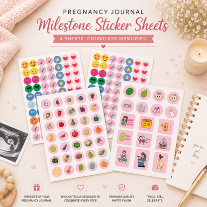 Twin Pregnancy Journal - Picture & Name personalized | Desgined for 9 months (Double trouble - Yellow) - Bop Canvases