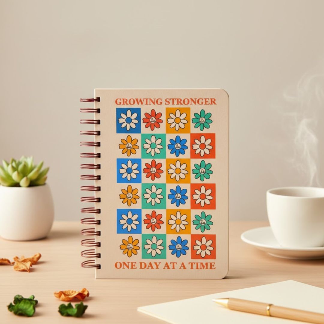 Undated Daily Journal - Floral Bloom | 6 months - Bop Canvases