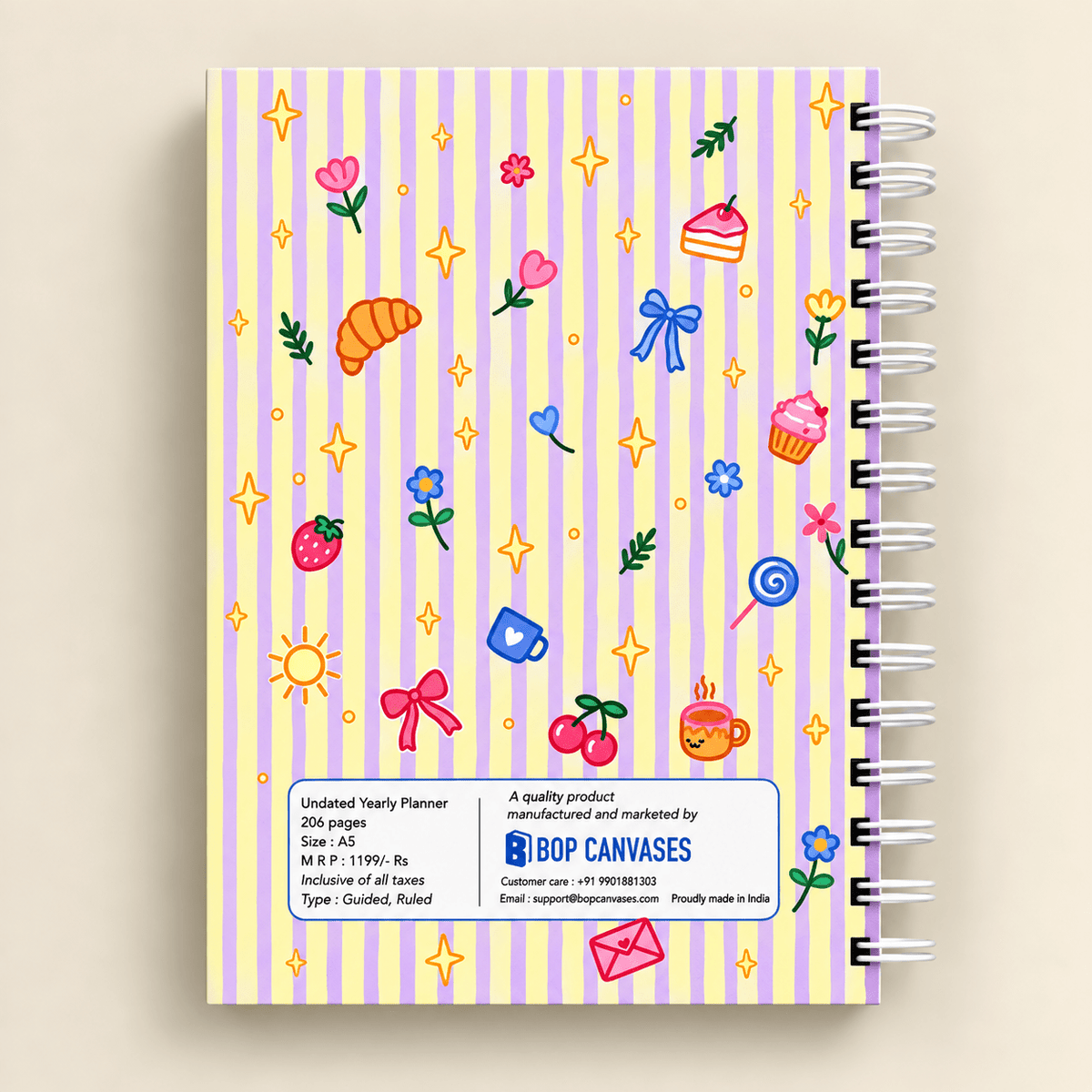 Undated Daily Planner (Charms) - Bop Canvases