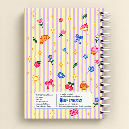 Undated Daily Planner (Charms) - Bop Canvases