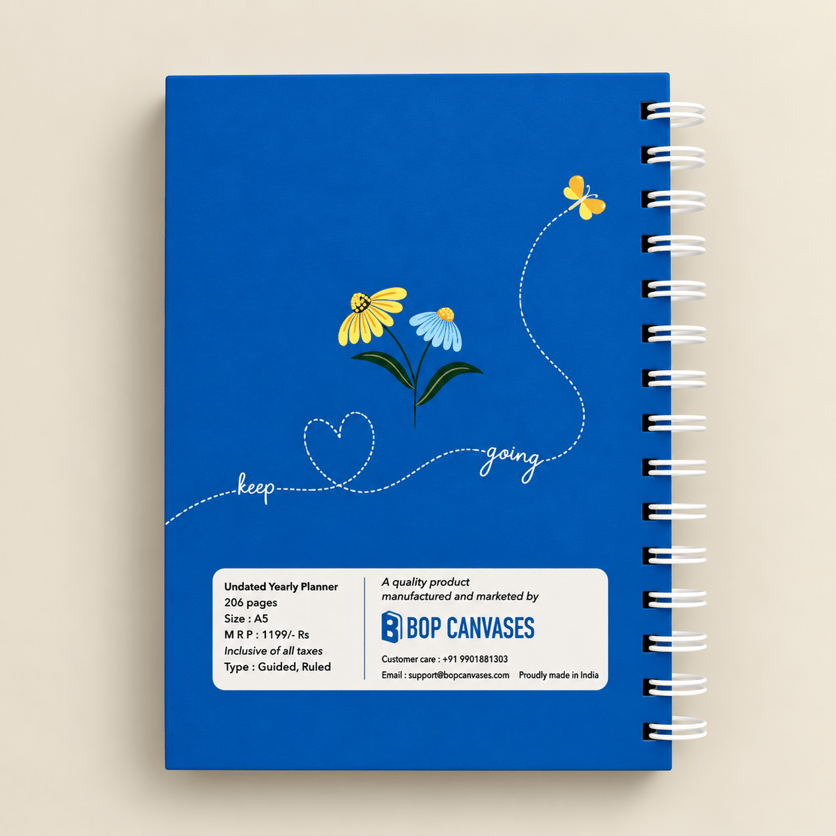 Undated Daily Planner (Lilies) - Bop Canvases