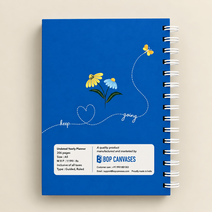 Undated Daily Planner (Lilies) - Bop Canvases