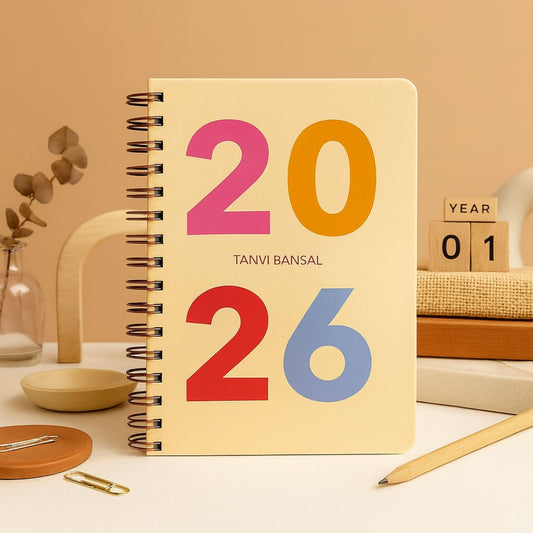 Undated Yearly Planner | Personalized with your name (2026) - Bop Canvases