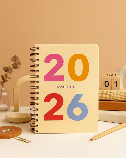 Undated Yearly Planner | Personalized with your name | 2026 - Bop Canvases