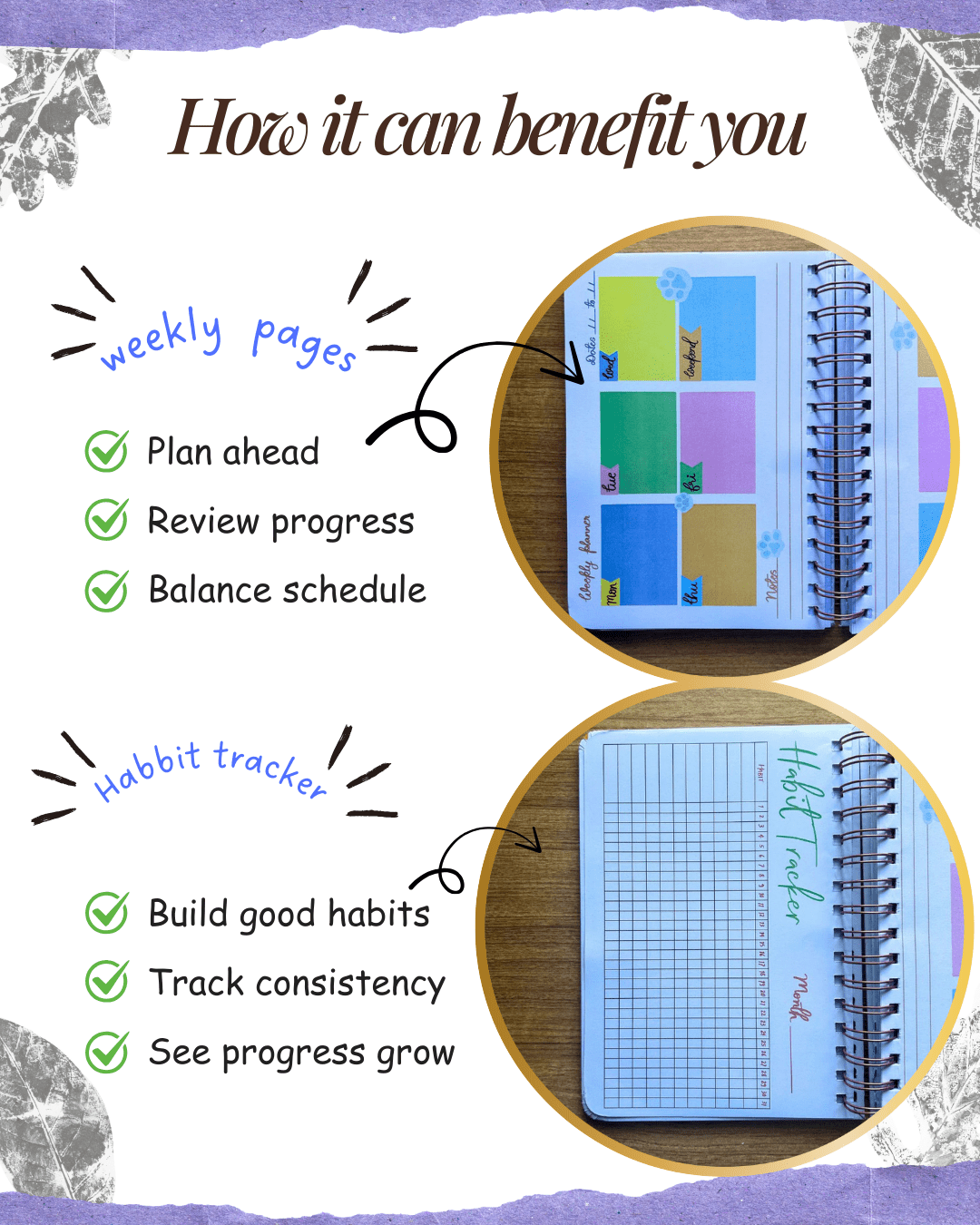 Undated Yearly Planner | Personalized with your name | 2026 - Bop Canvases