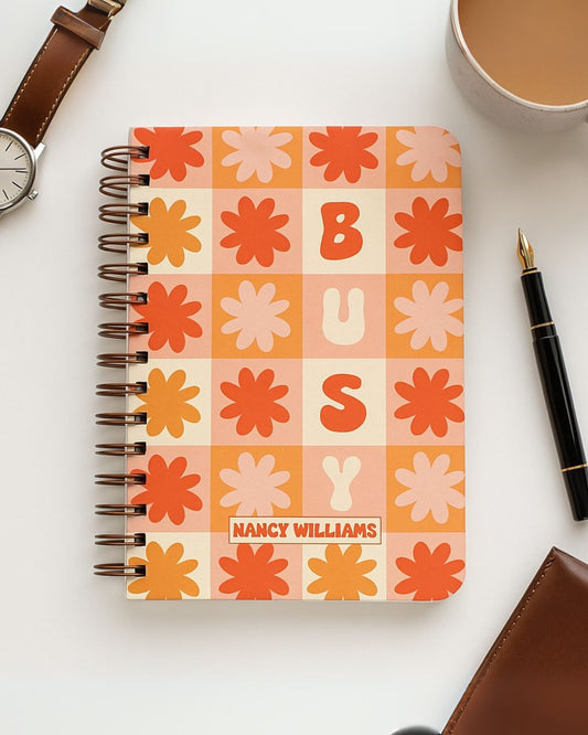 Undated Yearly Planner | Personalized with your name | Busy bee - Bop Canvases