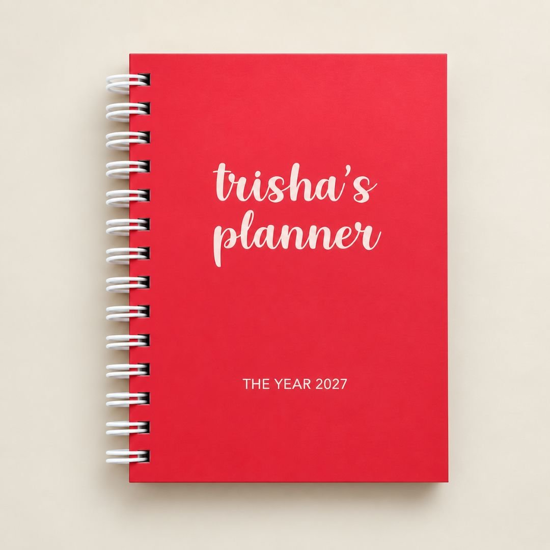 Undated Yearly Planner (Pink Delight) - Bop Canvases