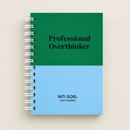 Undated Yearly Planner (Professional Overthinker) - Bop Canvases