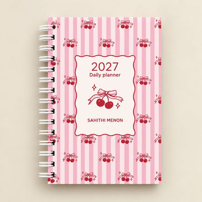 Undated Yearly Planner (Scarlet Letter) - Bop Canvases